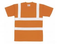 Jól láthatósági póló vasúti dolgozók részére - narancs