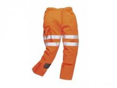 Jól láthatósági nadrág vasúti dolgozók részére - narancs